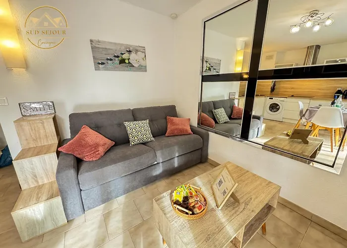 L'echappee Verte - T2 - Confort -piscine - Tennis- Parking - Climatisation - Sudsejourconciergerie *